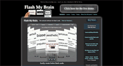 Desktop Screenshot of flashmybrain.com