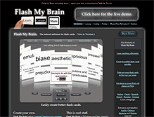 Tablet Screenshot of flashmybrain.com